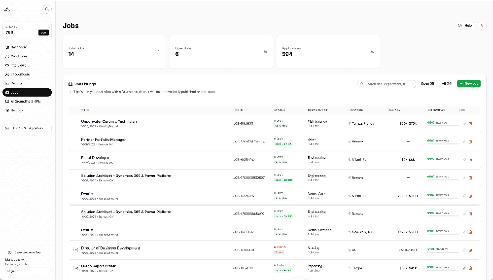 Job Postings Dashboard